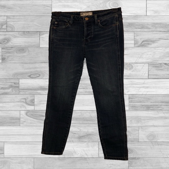 free people payton vintage denim jeans in dark sea - Picture 2 of 7